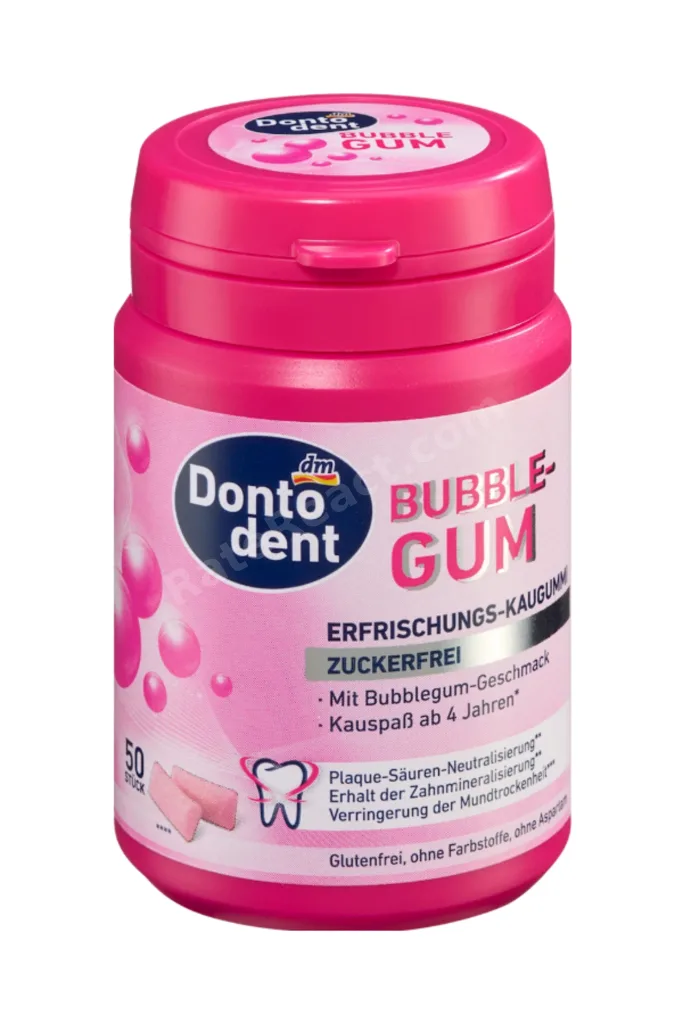Bubble Gum Şekersiz Çiğneme Sakızı Bubble Gum Aromalı 50 Adet