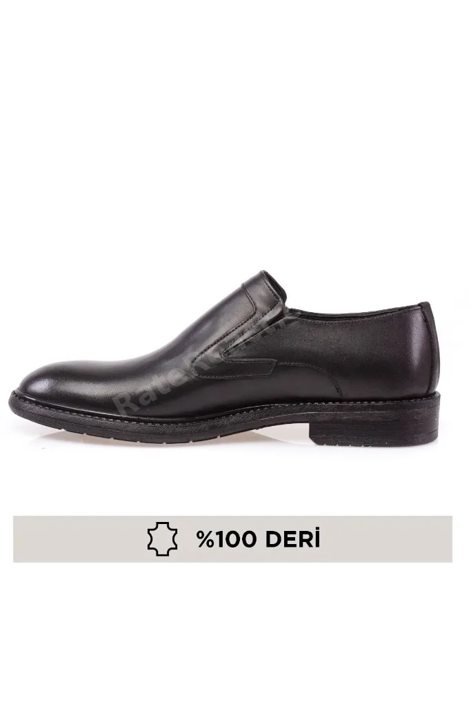 Hakiki Deri, Ortopedik, Bağcıksız, Klasik Erkek Ayakkabı
