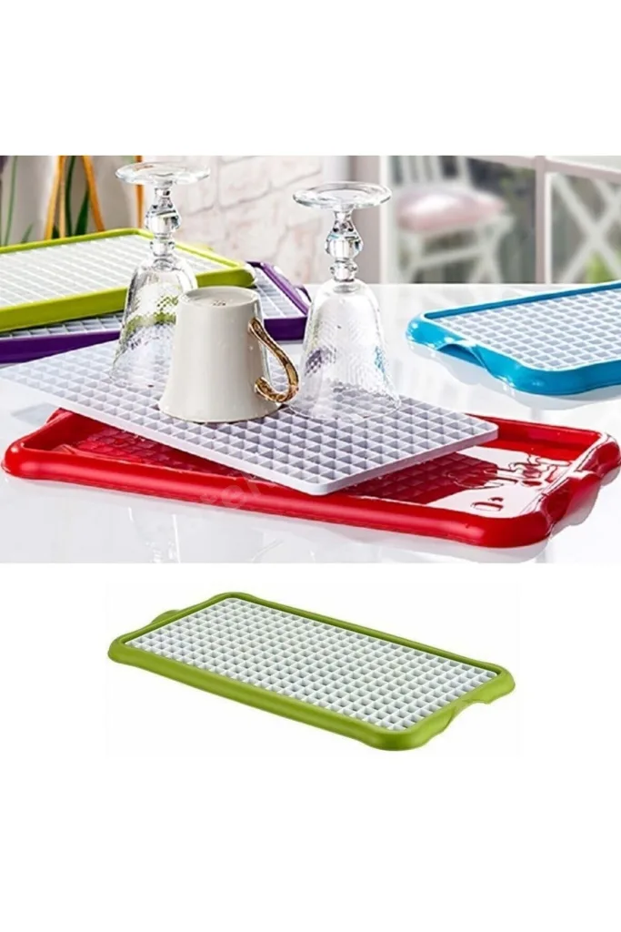 Pratik Labo Tezgah Üstü Bulaşık Kurutmalığı Süzmatik 22x40 cm