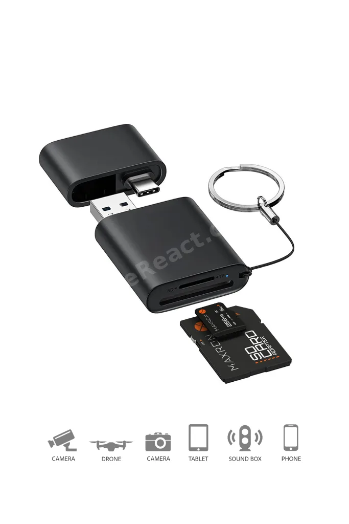 256 GB Hafıza Kartı SD Kart Adaptörü 100 Mb/s