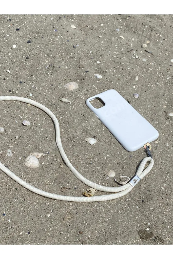 EKRU TELEFON KORDONU ,BOYUN ASKISI,UNİVERSAL TÜM KILIFLARA UYUMLU