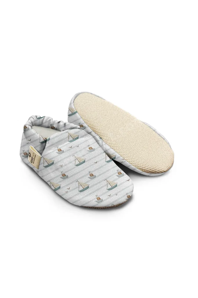 Sandal Desen Patik-Organik Pamuk Bebek Patiği, Kaydırmaz Taban, Yenidoğan Patik