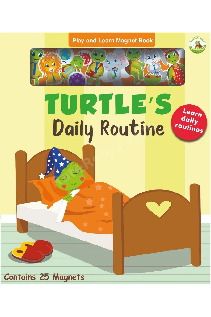 Turtle's Daily Routine Magnet Book