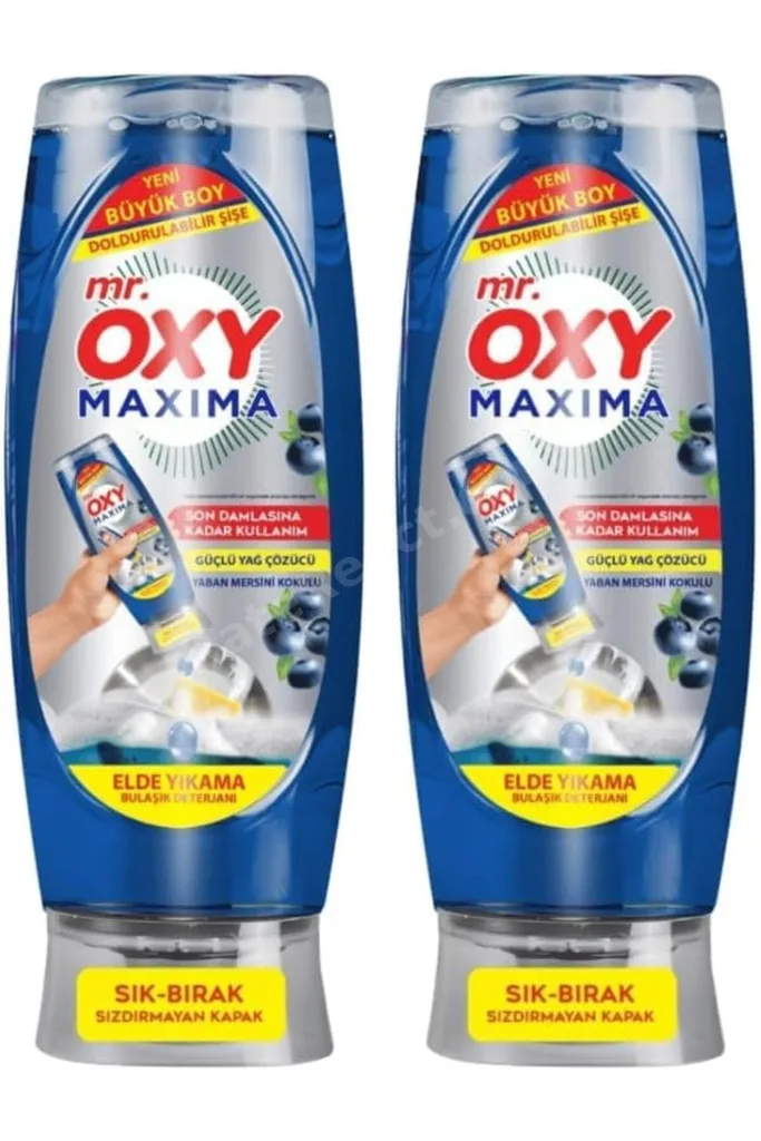 TTKTEKNOLOJİ Mr Oxy Maxima Bulaşık Deterjanı Yaban Mersin 650 ml 2li paket TTKTEKNOLOJİ 2026 395519