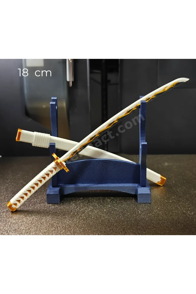 Demon Slayer Zenitsu Mini Katana Ve Stand Seti