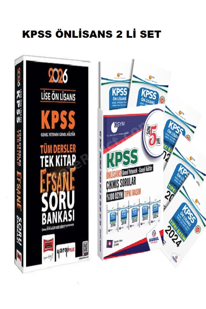 2026 KPSS Ön Lisans GK-GY Tüm Dersler Tek Kitap Efsane Soru Bankası+çıkmış sorular