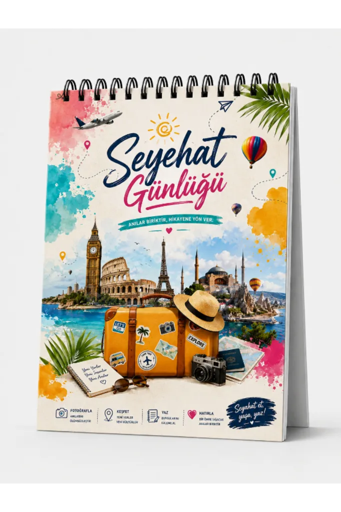 Seyahat & Gezi Günlüğü - Trip & Travel Journal - Seyehat Anı Defteri