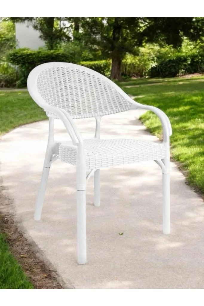 Bambu Rattan Kollu Sandalye Koltuk