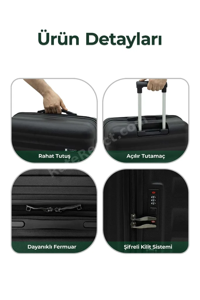 Babil Lüx Abs Büyük Boy Valiz 75 Cm