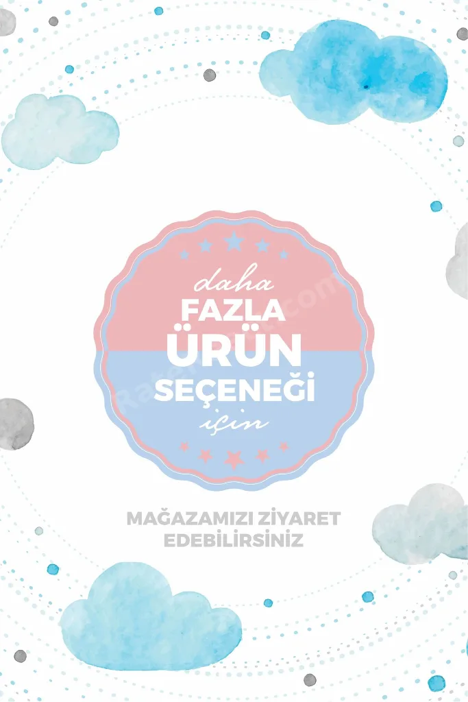 Emzirme Yastığı Minderi - %100 Pamuk - Pudra Yıldız