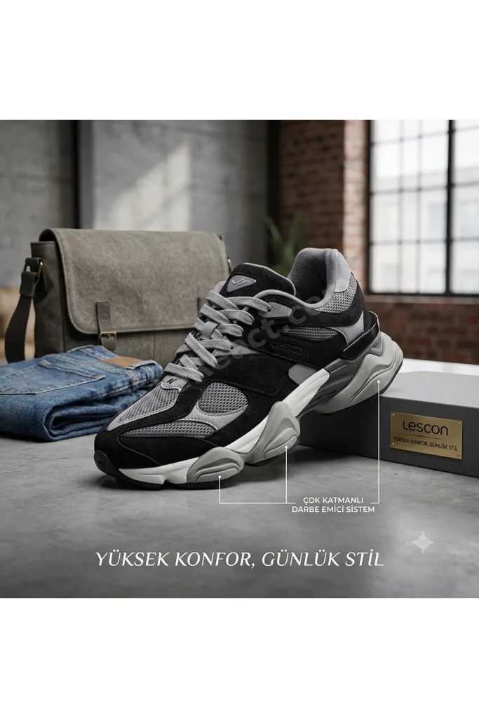 Unisex Bej 4 Mevsim Sneaker Terletmez Kaydırmaz Koku Yapmaz Ortopedik Tarz Yürüyüş Ayakkabısı