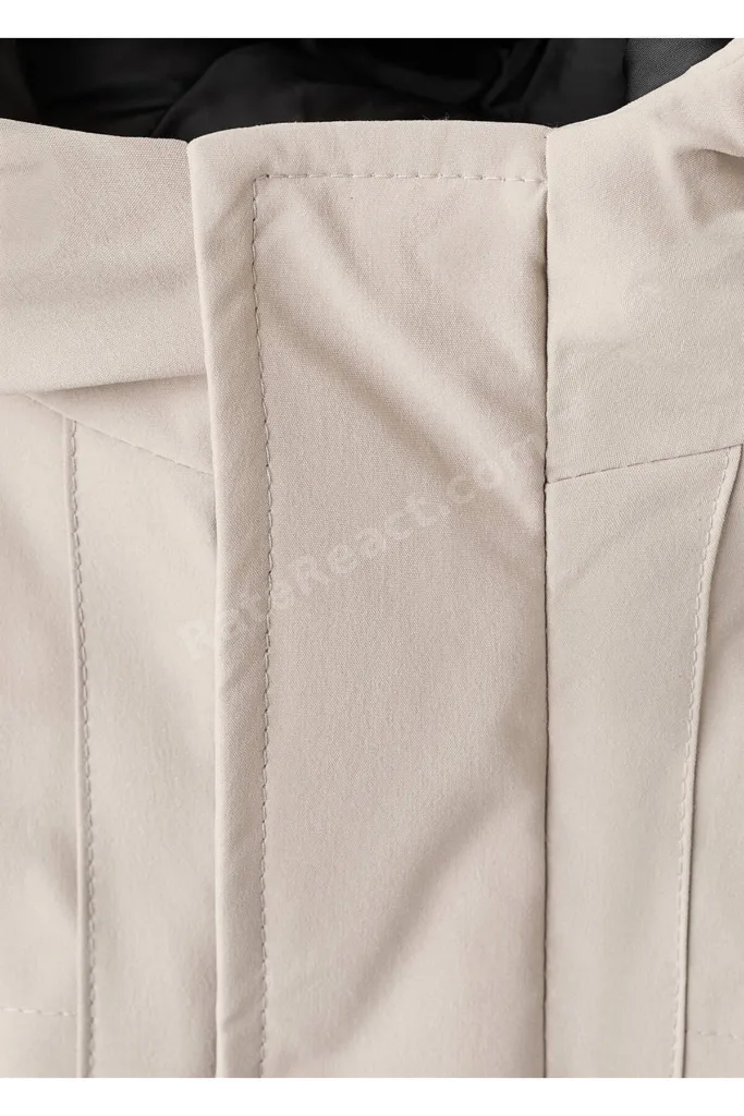 Kapüşonu suni kürklü anorak