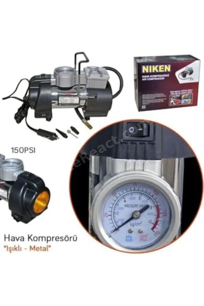 TTKTEKNOLOJİ Hava Kompresörü Metal Gövde Işıklı NKN 025 001 05 01 TTKTEKNOLOJİ 2026 395519