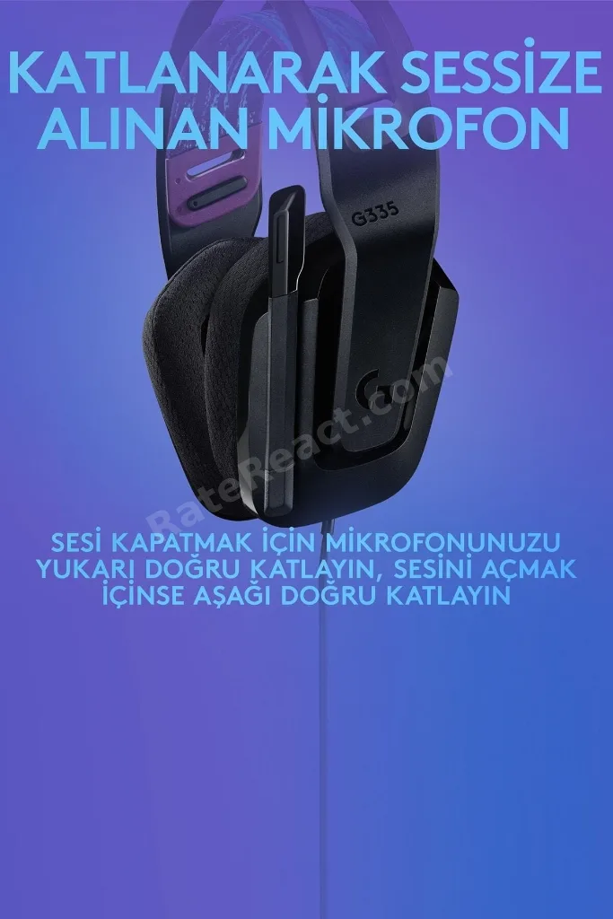 G G335 Kablolu Oyuncu Kulaklığı - Siyah
