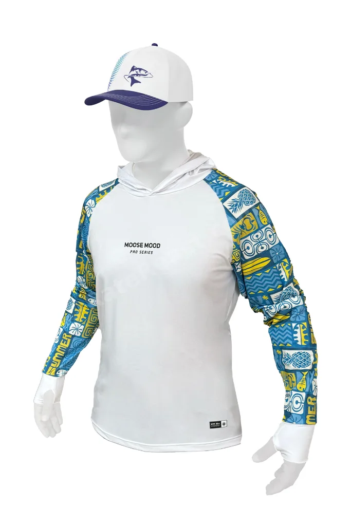 Ocean - Pro Series Kapüşonlu, Uzun Kollu Balıkçı Yelkenci UV Korumalı Tişört