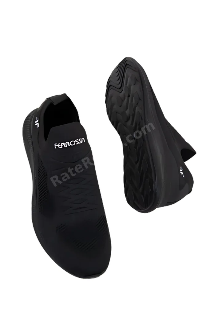 Ferrosa 041 Ortopedik Triko Siyah Rahat Unisex Spor Ayakkabı
