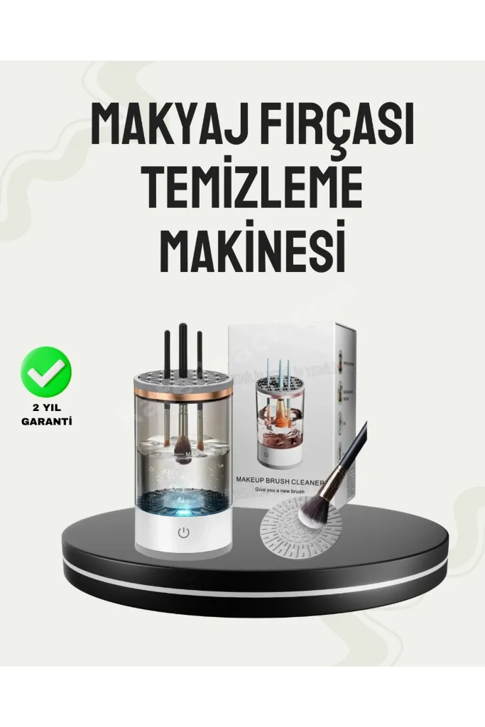 USB Şarjlı Kompakt Makyaj Fırçası Temizleme Makinesi