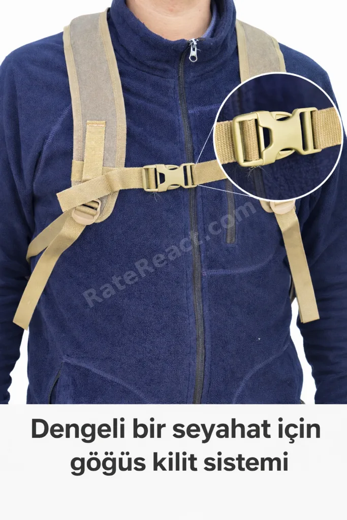 DAĞCI KAMP SIRT ÇANTASI KETEN SAĞLAM KUMAŞ KÖRÜKLÜ 8 CM Renk Tütün