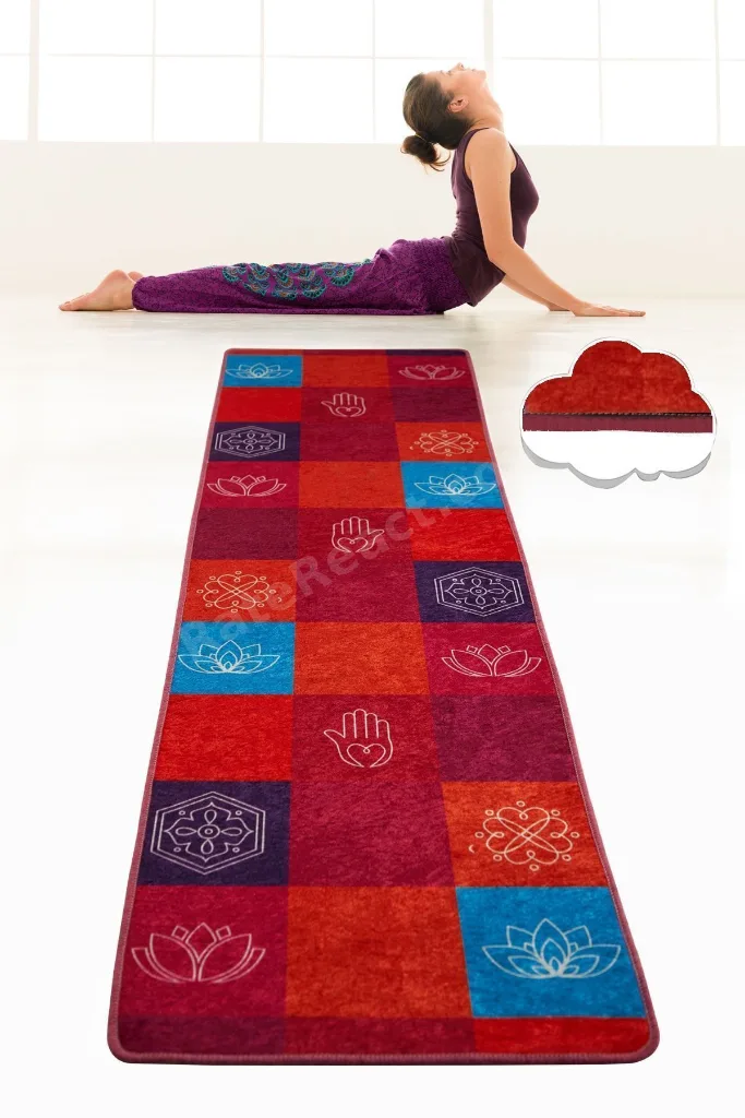 Mantra 60x200 Cm Yoga,spor,fitness,pilates Halısı Yoga Matı Yıkanabilir Kaymaz Djth
