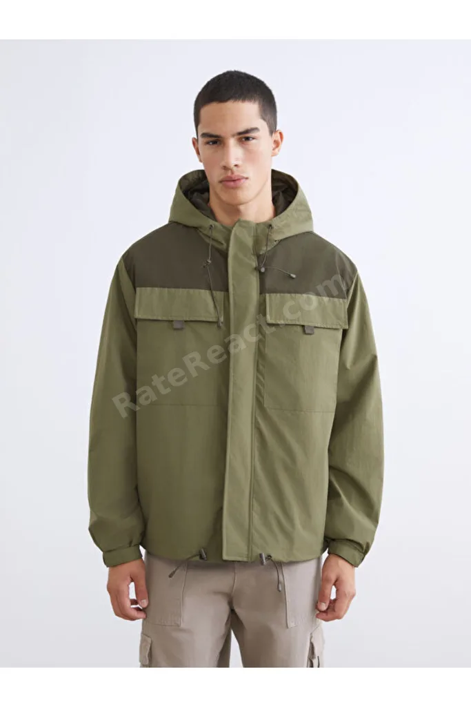 Timeless Clothing & Zamansız Seçimler StandartKalıp Kapüşonlu Erkek Yağmurluk