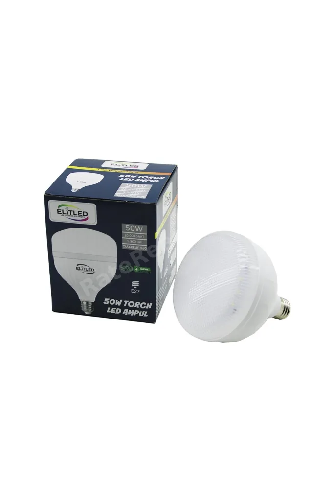 ELİTLED EL-02 12/50 50W TORCH LED BULB AMPUL BEYAZ - 6400K E27 5500 LÜMEN 20.000 SAAT ÖMÜR (4887) Ne