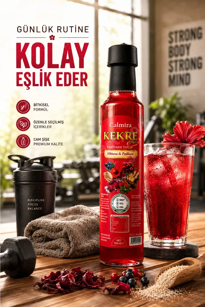 Kekremix 250 ml | Detoks Şurubu | Kekre Şurup | Hibiskus & Psyllium (Karnıyarık) içeren Şurup
