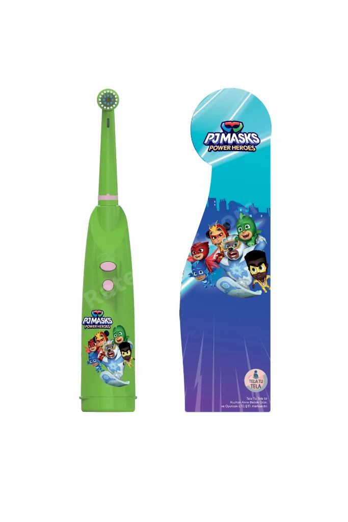 PJ Masks (Pijamaskeliler) Çift Tuşlu Pilli Çocuk Diş Fırçası -