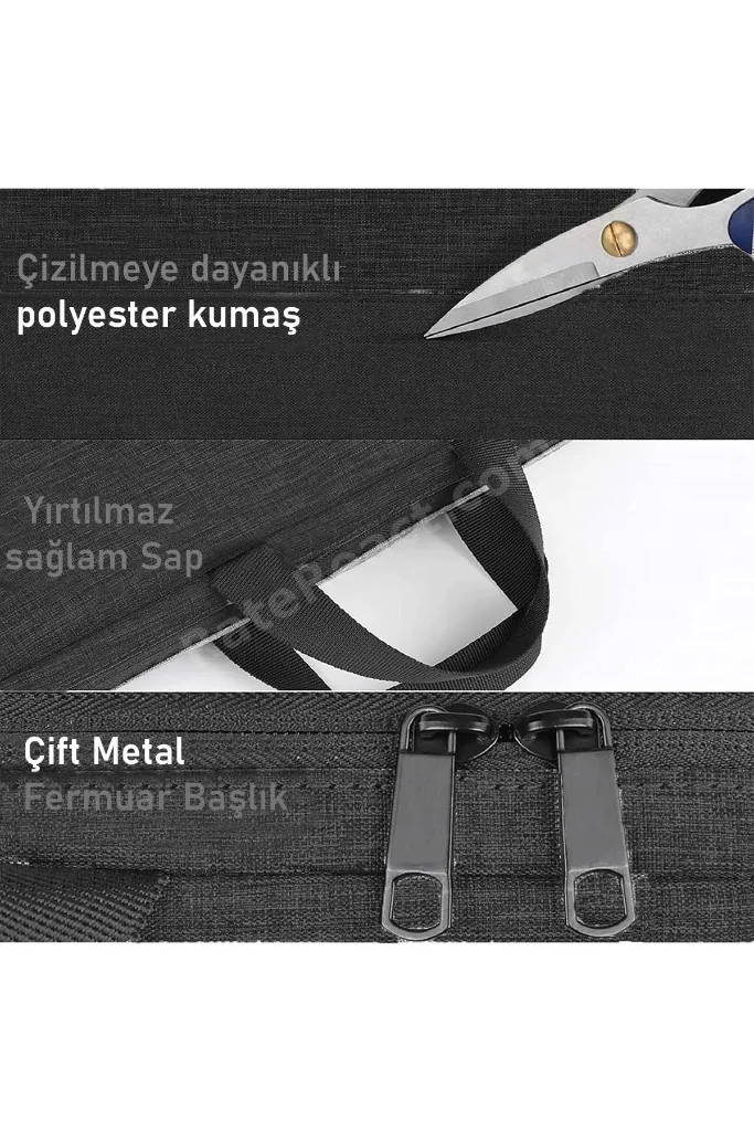 Siyah Organizer 15,6-16,1 Inç Omuz Askılı Notebook Bilgisayar Çantası/15