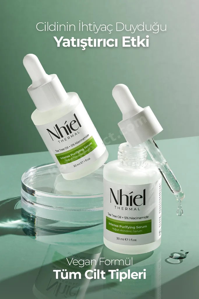Yoğun Arındırıcı Serum 30 ml (Çay Ağacı Yağı + %5 Niasinamid)