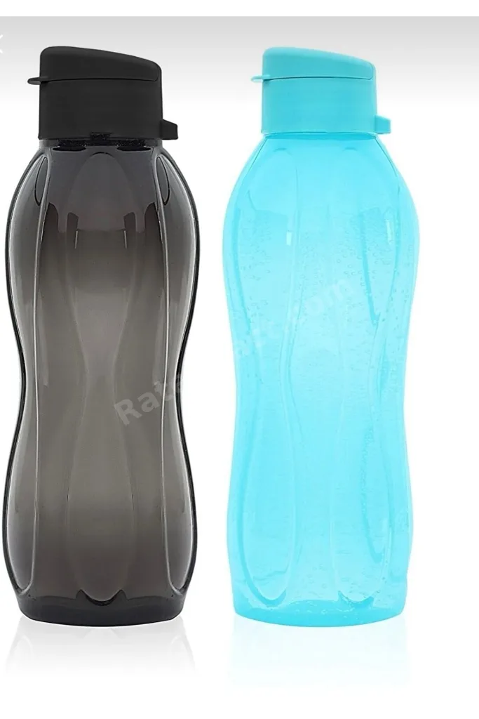2'li Set Eko Şişe Suluk - Pratik Kapak Matara 2x 750 Ml