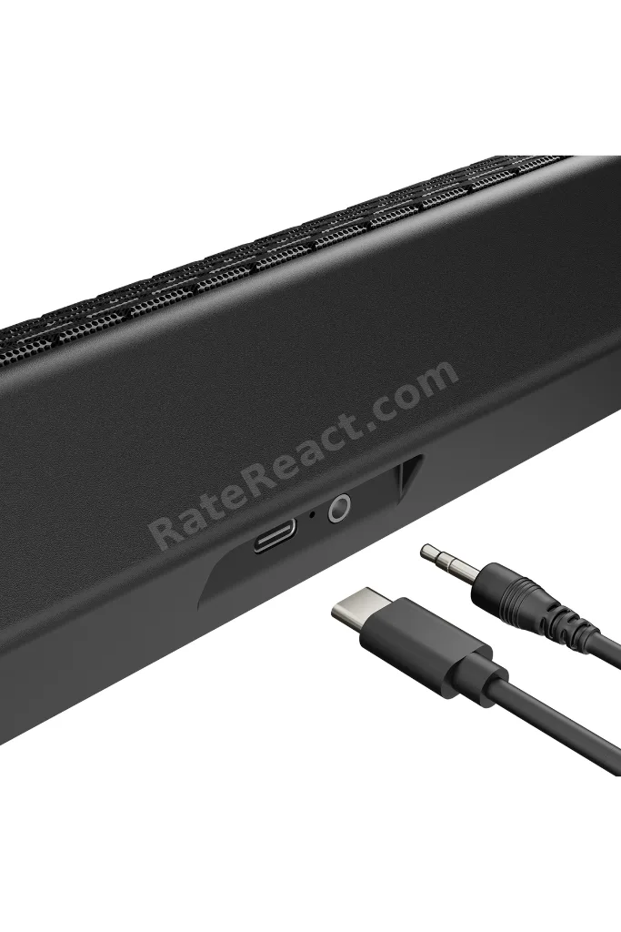 MD-SBT32 Siyah 16W RGB, AUX, Bluetooth Soundbar Speaker