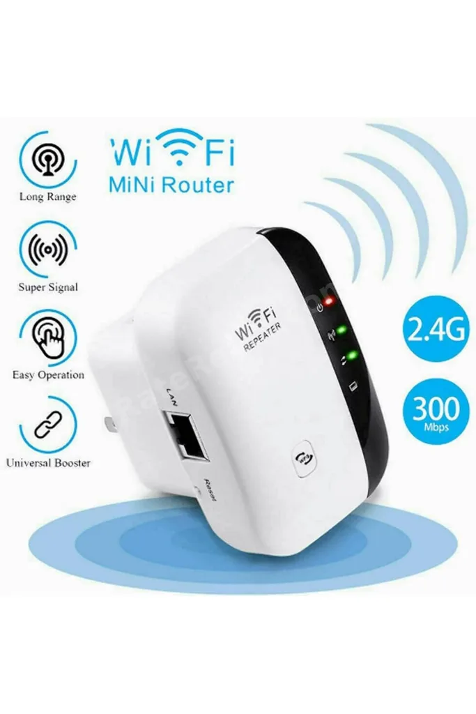 WiFi Ağ Genişletici Access Point Ethernet Destekli 300 Mbps