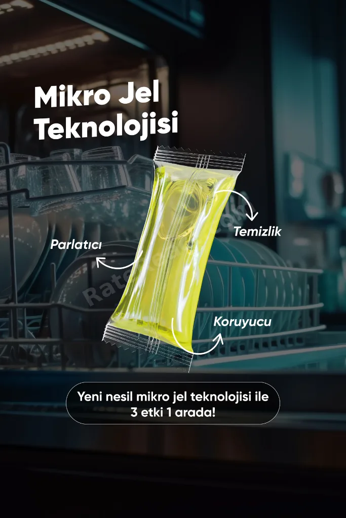 4'Lü Bulaşık Makinesi Deterjanı Jel Kapsülü ( Kısa Programlarda Etkili)YERLİ MAL ESKİŞEHİR ÜRETİM