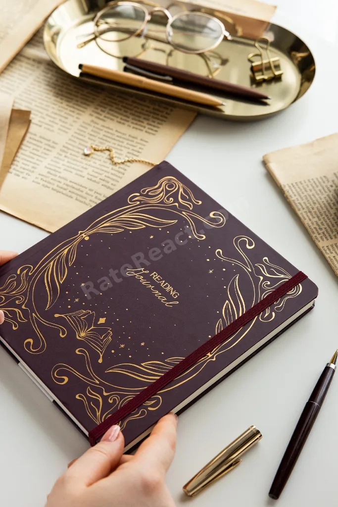 Charm Takılabilen Reading Journal - Okuma Günlüğü 18x20 cm Bordo
