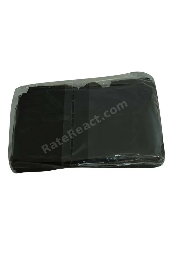 Küçük Boy Atlet Geri Dönüşüm Granül Çanta Poşet 40X25 Cm Kalın Siyah 1000 Gr 1 Paket