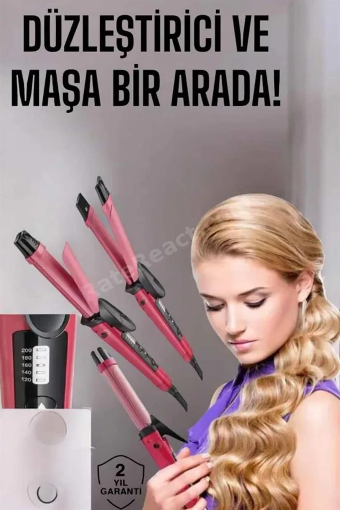 ShopletSell Saç Şekillendirici Düzleştirici Ve Maşa Isı Ayarlı 1274129
