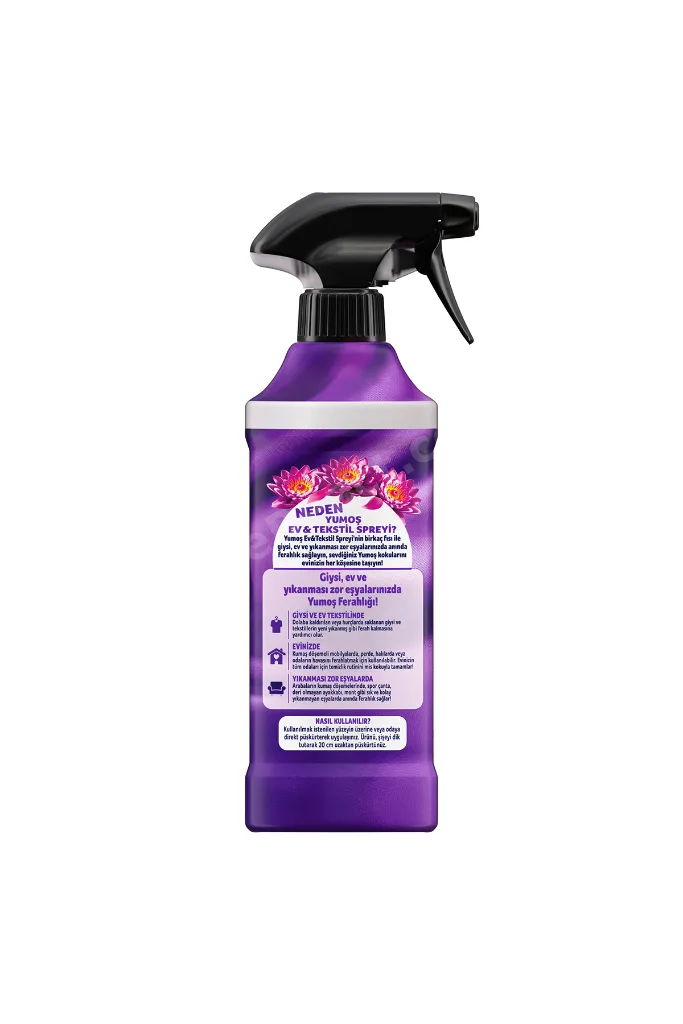 Yumoş Ev veTekstil Spreyi Lotus Yıkanması Zor Eşyalar İçin 450 ml x2