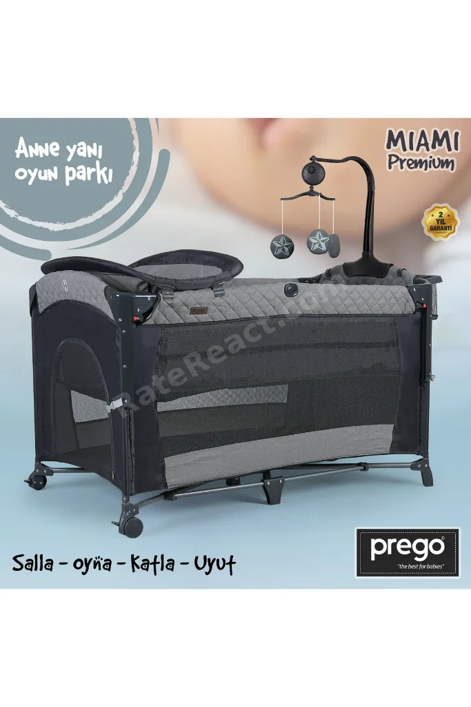 Miami Premium Dönenceli Anne Yanı Oyun Parkı 8040
