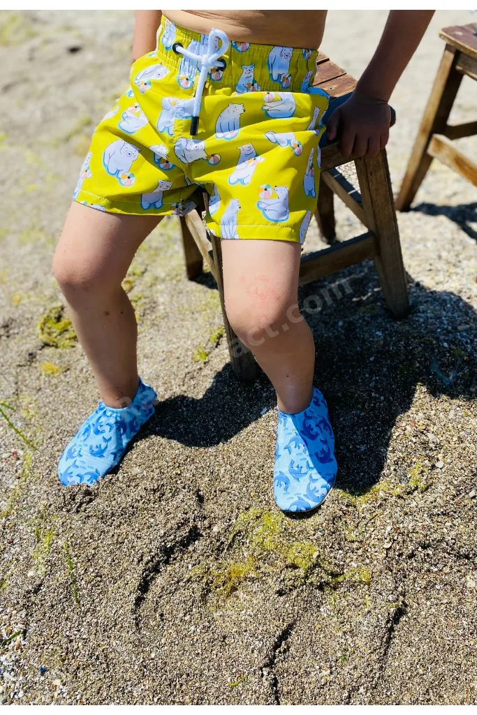 Kaydırmaz Taban, Unisex Bebek, Çocuk Deniz Ayakkabısı, Havuz Patiği, Yunus Balığı