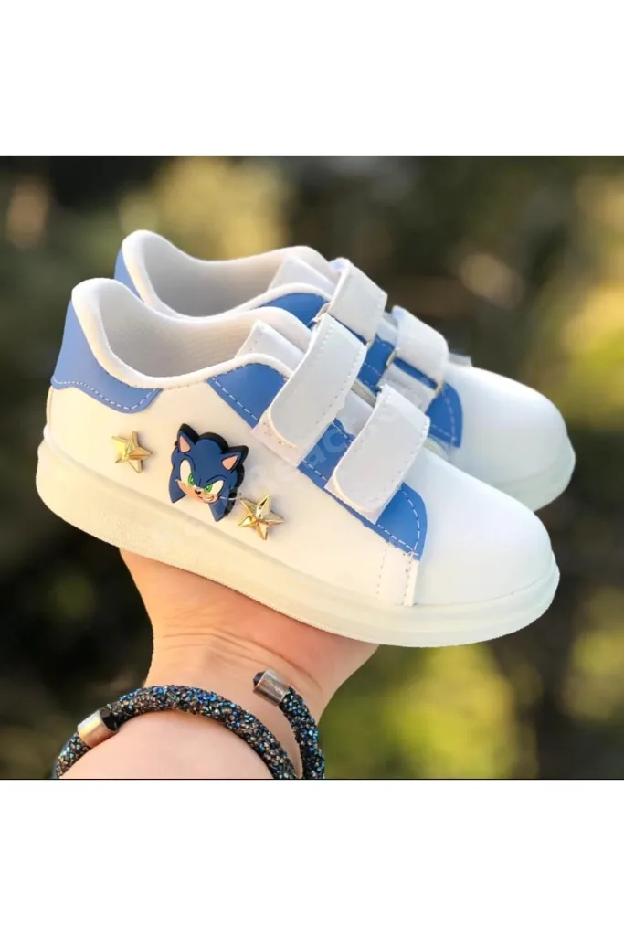 Erkek Çocuk Cırtlı Spor Ayakkabı Kaydırmaz Taban Phylon (Hafif) Sneaker
