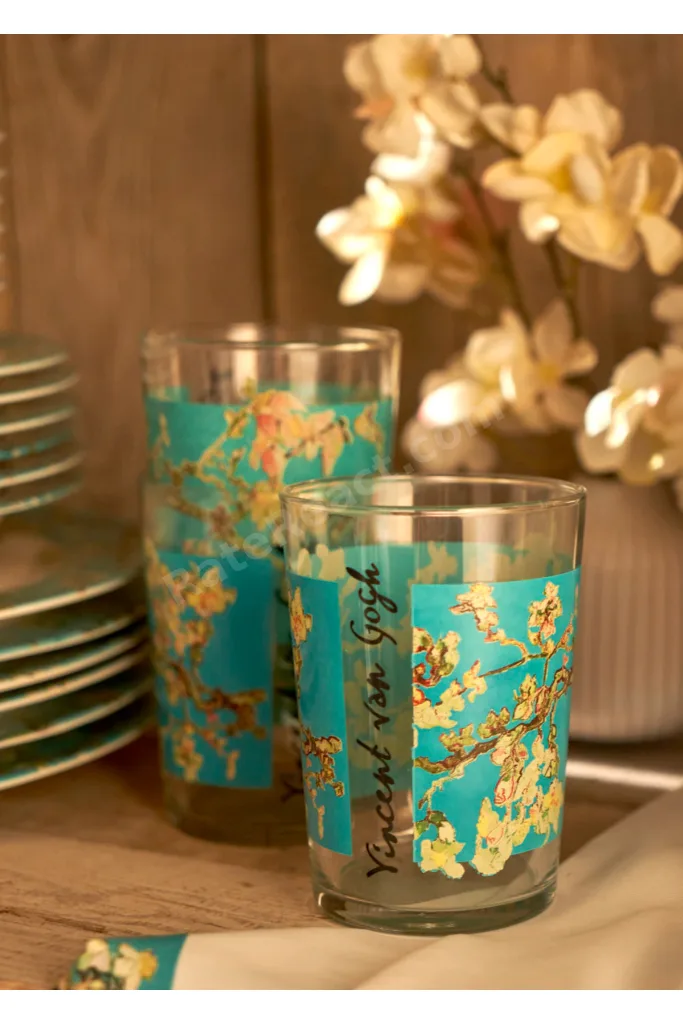 Van Gogh Almond Blossom Meşrubat Bardağı Turkuaz (510 cc)