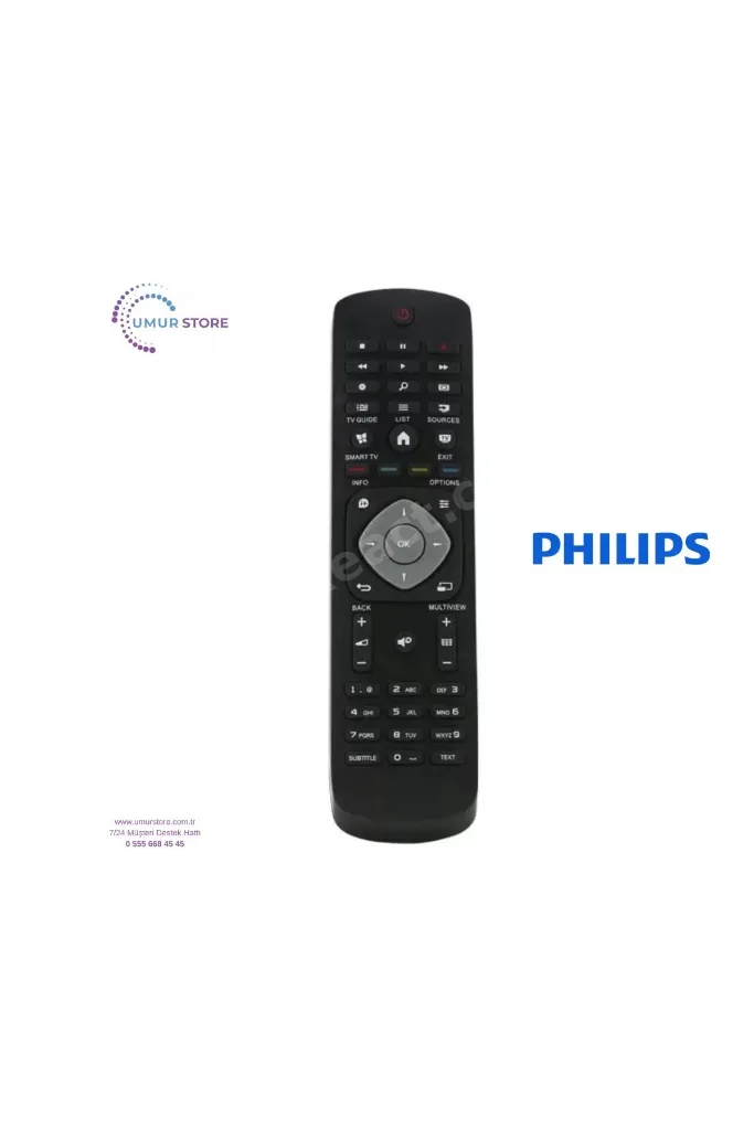 Philips İle Uyumlu 47PFK6109/12 Led Televizyon Kumandası