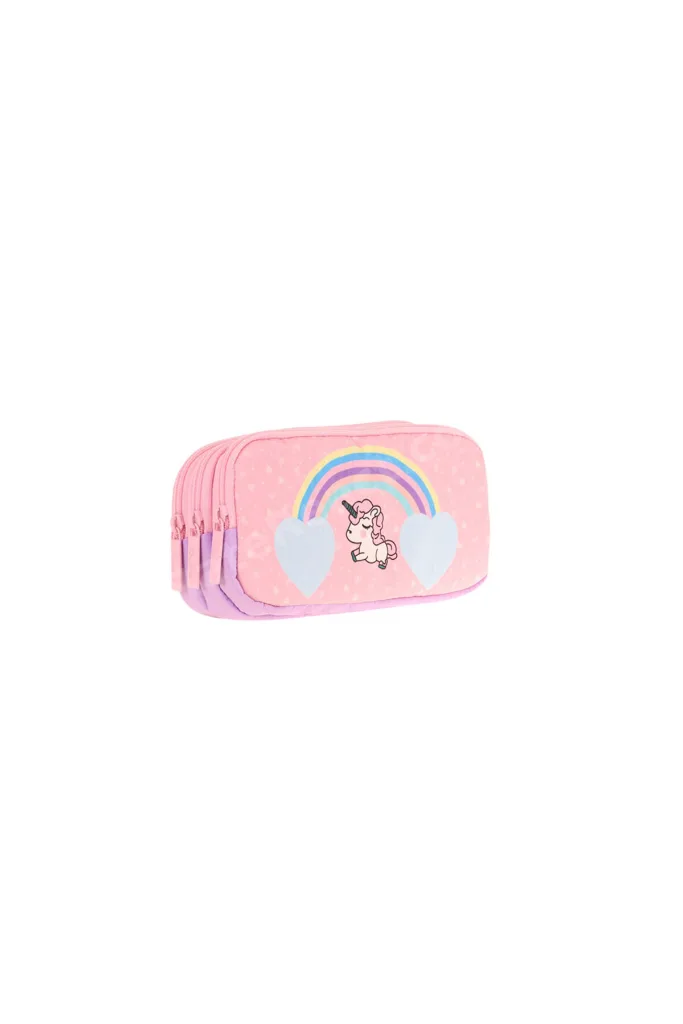 Kids 3 Bölmeli Kalem Çantası Magic Rainbow L8212