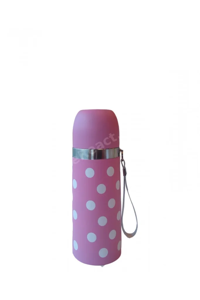 Puantiyeli Bebek Termosu 350 Ml - Pembe