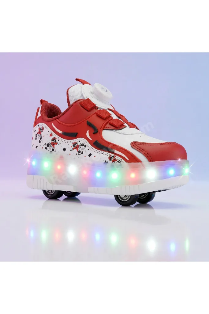LED Işıklı Paten Ayakkabı Tekerlekli Çocuk Ayakkabısı Erkek Çocuk / Kız Çocuk Ayakkabısı