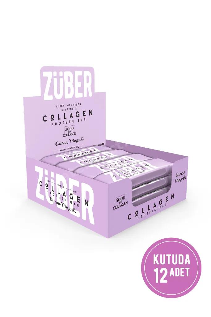 Kolajen Protein Bar Orman Meyveli 35g x 12 Adet