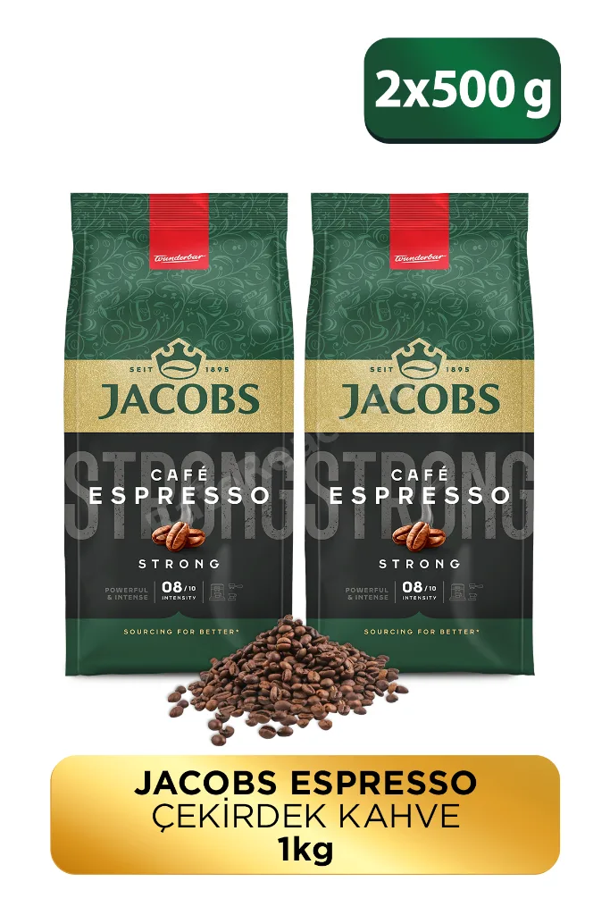 Cafe Espresso Çekirdek Kahve 500gr X 2 Adet