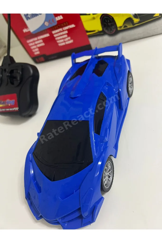 Full Fonksiyon Uzaktan Kumandalı Pilli Yarış ArabasI 30X10 CM [MAVİ-KIRMIZI -SARI] RENKLERİ MEVCUT