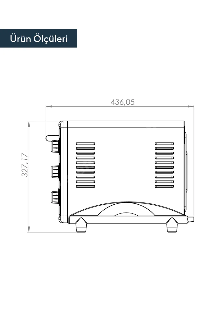 LX-3525 Turbo 40 Litre Mini Fırın - Gri
