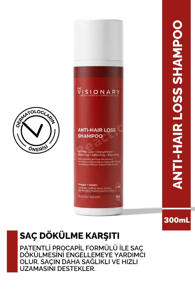 Procapil, Keratin ve Biotin içeren Saç Dökülme Karşıtı Şampuan 300 mL
